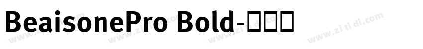 BeaisonePro Bold字体转换